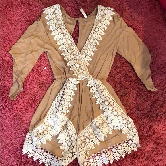Other - Beige/tan romper